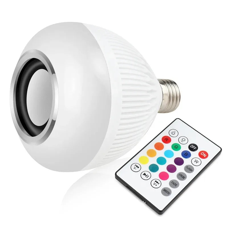 Lâmpada LED RGB Bluetooth com Caixa de Som Integrada Android/Iphone - Saiph Web