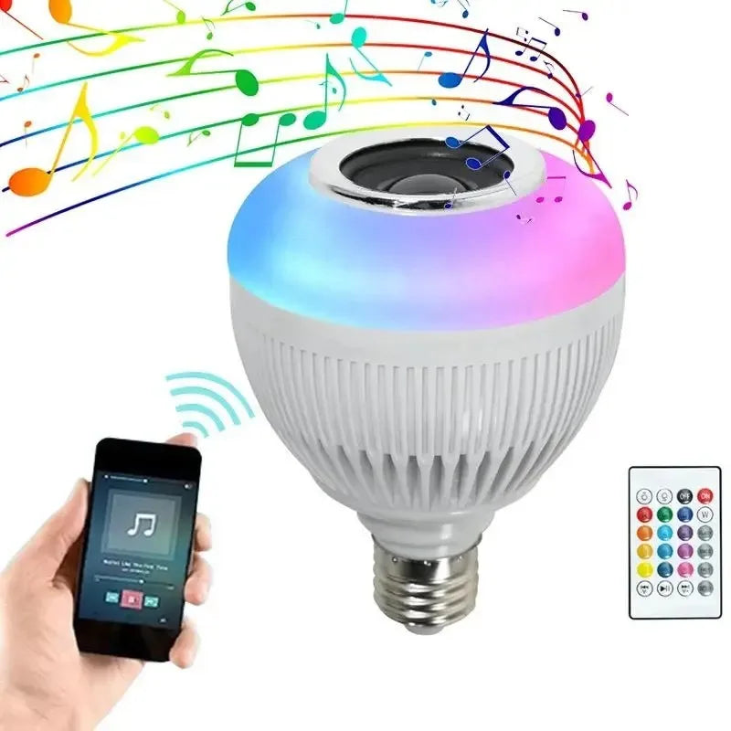 Lâmpada LED RGB Bluetooth com Caixa de Som Integrada Android/Iphone - Saiph Web